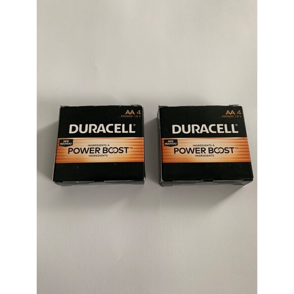 Two 4-Packs (8) Duracell AA Copper Top 8 Batteries 1.5V POWER BOOST 2034 Exp. - Picture 1 of 5